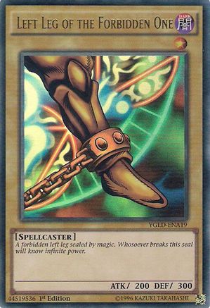 Left Leg of the Forbidden One (YGLD-ENA19) - King of Games: Yugi's Legendary Decks 1st Edition