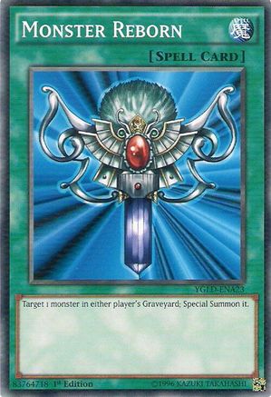 Monster Reborn (A) (YGLD-ENA23) - King of Games: Yugi's Legendary Decks 1st Edition
