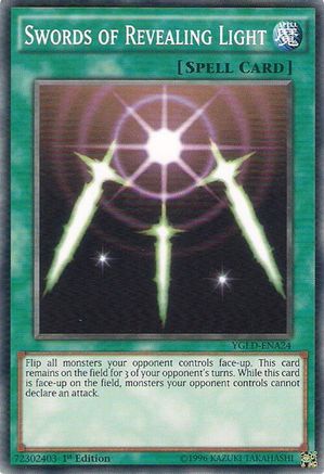 Swords of Revealing Light (A) (YGLD-ENA24) - King of Games: Yugi's Legendary Decks Unlimited