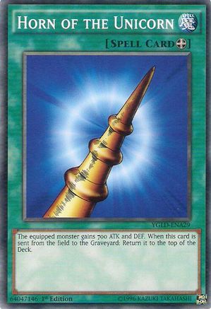 Horn of the Unicorn (YGLD-ENA29) - King of Games: Yugi's Legendary Decks Unlimited