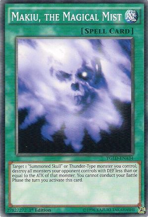 Makiu, the Magical Mist (YGLD-ENA34) - King of Games: Yugi's Legendary Decks 1st Edition