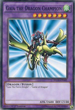 Gaia the Dragon Champion (YGLD-ENA41) - King of Games: Yugi's Legendary Decks Unlimited