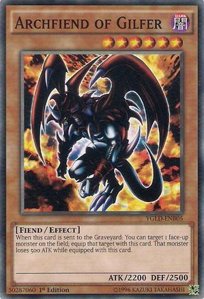 Archfiend of Gilfer (YGLD-ENB05) - King of Games: Yugi's Legendary Decks 1st Edition