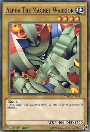 Alpha The Magnet Warrior (YGLD-ENB11) - King of Games: Yugi's Legendary Decks Unlimited