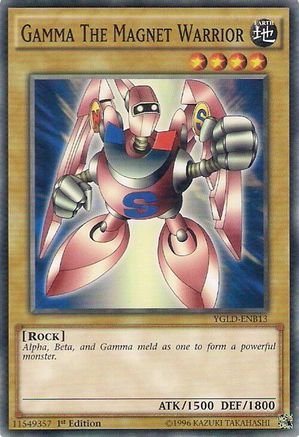 Gamma The Magnet Warrior (YGLD-ENB13) - King of Games: Yugi's Legendary Decks Unlimited