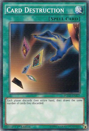 Card Destruction (YGLD-ENB27) - King of Games: Yugi's Legendary Decks 1st Edition