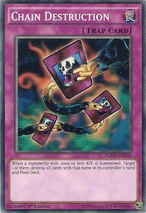 Chain Destruction (YGLD-ENB38) - King of Games: Yugi's Legendary Decks 1st Edition