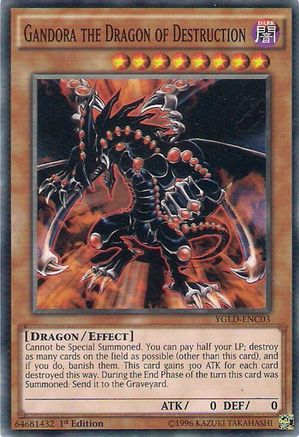 Gandora the Dragon of Destruction (YGLD-ENC03) - King of Games: Yugi's Legendary Decks Unlimited