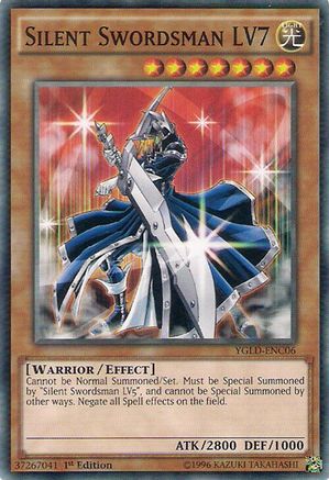 Silent Swordsman LV7 (YGLD-ENC06) - King of Games: Yugi's Legendary Decks Unlimited