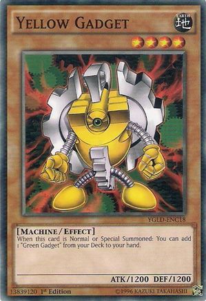 Yellow Gadget (YGLD-ENC18) - King of Games: Yugi's Legendary Decks Unlimited