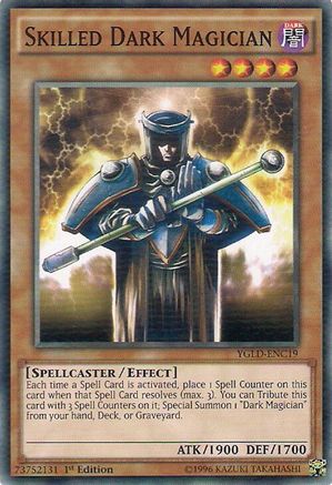 Skilled Dark Magician (YGLD-ENC19) - King of Games: Yugi's Legendary Decks Unlimited