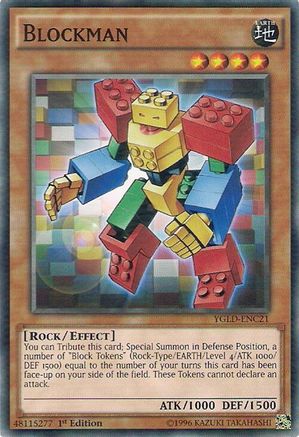 Blockman (YGLD-ENC21) - King of Games: Yugi's Legendary Decks 1st Edition