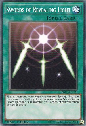 Swords of Revealing Light (C) (YGLD-ENC25) - King of Games: Yugi's Legendary Decks 1st Edition