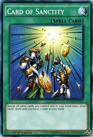 Card of Sanctity (YGLD-ENC27) - King of Games: Yugi's Legendary Decks 1st Edition