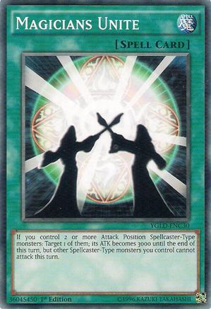 Magicians Unite (YGLD-ENC30) - King of Games: Yugi's Legendary Decks Unlimited