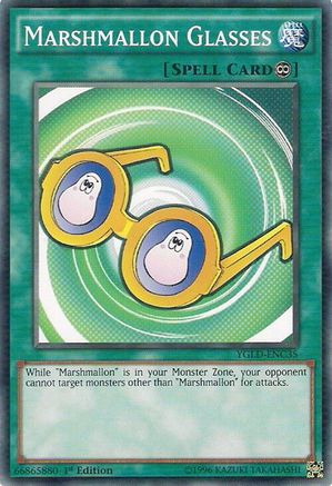 Marshmallon Glasses (YGLD-ENC35) - King of Games: Yugi's Legendary Decks 1st Edition