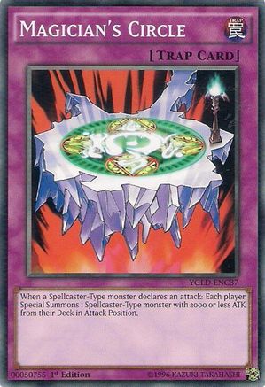 Magician's Circle (YGLD-ENC37) - King of Games: Yugi's Legendary Decks 1st Edition