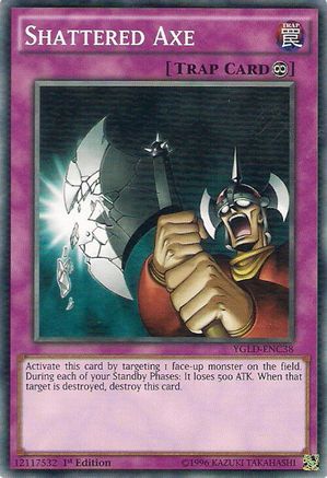 Shattered Axe (YGLD-ENC38) - King of Games: Yugi's Legendary Decks 1st Edition