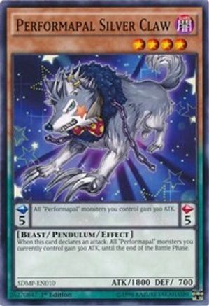 Performapal Silver Claw (SDMP-EN010) - Structure Deck: Master of Pendulum 1st Edition