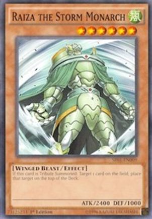 Raiza the Storm Monarch (SR01-EN009) - Structure Deck: Emperor of Darkness Unlimited