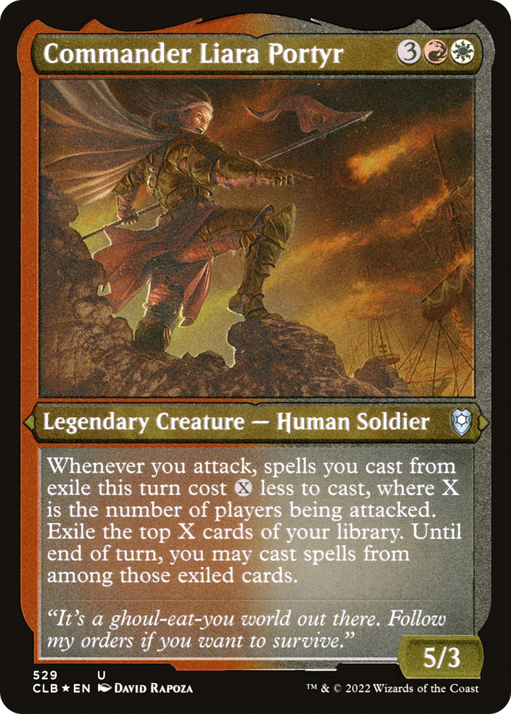Commander Liara Portyr (Foil Etched) [Commander Legends: Battle for Baldur's Gate]