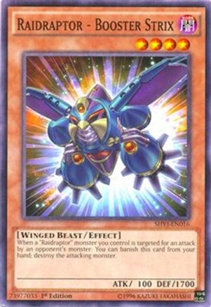 Raidraptor - Booster Strix (SHVI-EN016) - Shining Victories 1st Edition