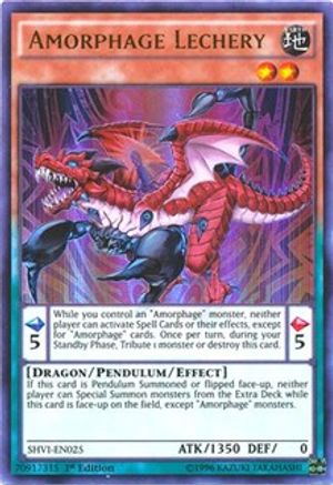 Amorphage Lechery (SHVI-EN025) - Shining Victories 1st Edition