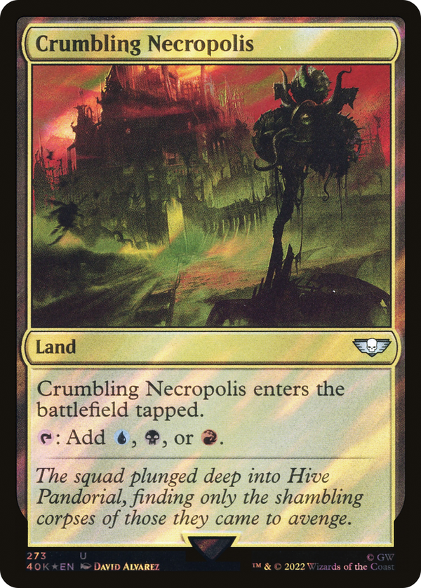Crumbling Necropolis (Surge Foil) [Warhammer 40,000]