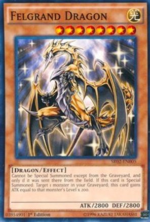 Felgrand Dragon (SR02-EN005) - Structure Deck: Rise of the True Dragons 1st Edition