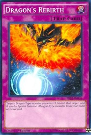 Dragon's Rebirth (SR02-EN035) - Structure Deck: Rise of the True Dragons 1st Edition