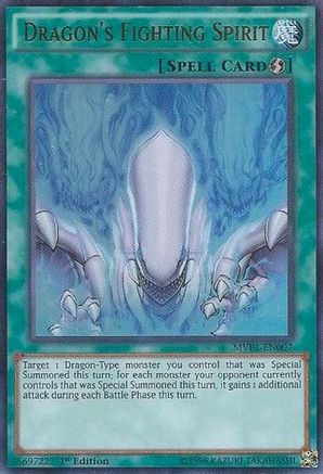 Dragon's Fighting Spirit (MVP1-EN007) - The Dark Side of Dimensions Movie Pack Unlimited