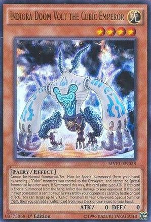 Indiora Doom Volt the Cubic Emperor (MVP1-EN038) - The Dark Side of Dimensions Movie Pack Unlimited
