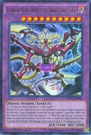 Crimson Nova Trinity the Dark Cubic Lord (MVP1-EN040) - The Dark Side of Dimensions Movie Pack Unlimited