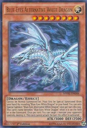 Blue-Eyes Alternative White Dragon (MVP1-EN046) - The Dark Side of Dimensions Movie Pack 1st Edition