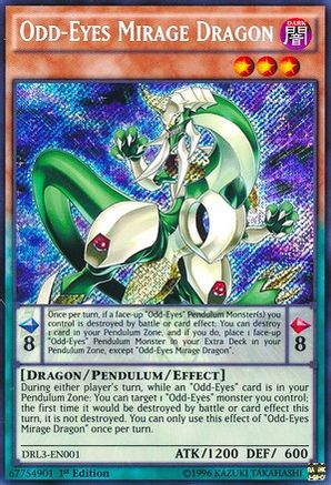 Odd-Eyes Mirage Dragon (DRL3-EN001) - Dragons of Legend: Unleashed 1st Edition