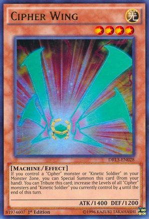 Cipher Wing (DRL3-EN028) - Dragons of Legend: Unleashed 1st Edition