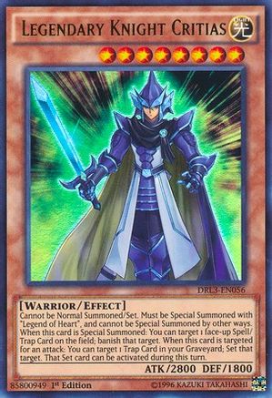 Legendary Knight Critias (DRL3-EN056) - Dragons of Legend: Unleashed 1st Edition