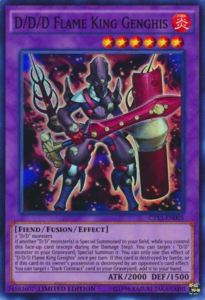 D/D/D Flame King Genghis (CT13-EN005) - 2016 Mega-Tins Limited