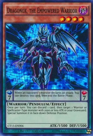 Dragonox, the Empowered Warrior (CT13-EN006) - 2016 Mega-Tins Limited