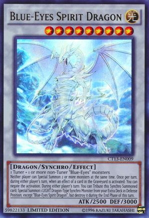 Blue-Eyes Spirit Dragon (CT13-EN009) - 2016 Mega-Tins Limited
