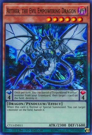 Aether, the Evil Empowering Dragon (CT13-EN011) - 2016 Mega-Tins Limited