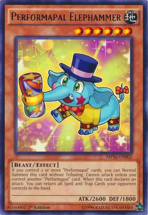 Performapal Elephammer (MP16-EN002) - 2016 Mega-Tins Mega Pack Unlimited
