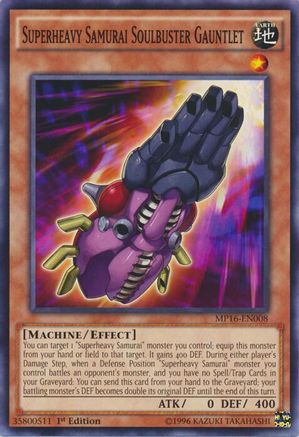 Superheavy Samurai Soulbuster Gauntlet (MP16-EN008) - 2016 Mega-Tins Mega Pack 1st Edition