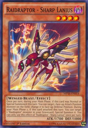 Raidraptor - Sharp Lanius (MP16-EN014) - 2016 Mega-Tins Mega Pack Unlimited