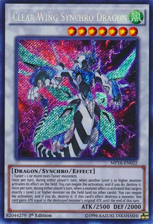 Clear Wing Synchro Dragon (MP16-EN022) - 2016 Mega-Tins Mega Pack Unlimited