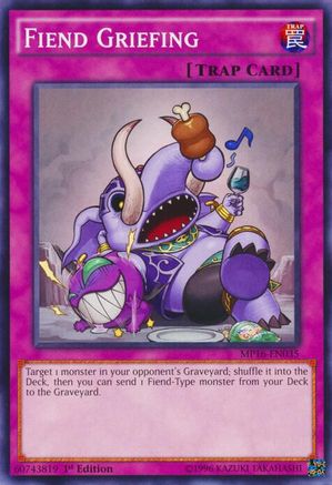 Fiend Griefing (MP16-EN035) - 2016 Mega-Tins Mega Pack 1st Edition