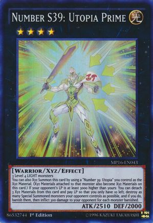Number S39: Utopia Prime (MP16-EN043) - 2016 Mega-Tins Mega Pack Unlimited