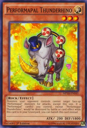 Performapal Thunderhino (MP16-EN045) - 2016 Mega-Tins Mega Pack Unlimited