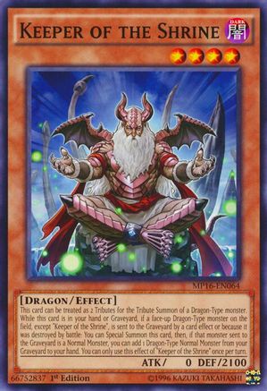 Keeper of the Shrine (MP16-EN064) - 2016 Mega-Tins Mega Pack 1st Edition