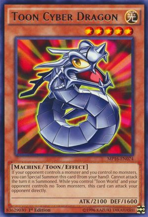 Toon Cyber Dragon (MP16-EN074) - 2016 Mega-Tins Mega Pack 1st Edition